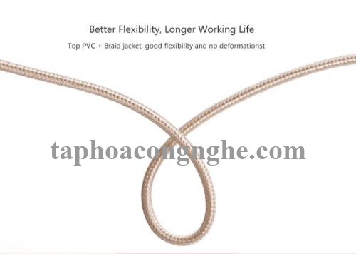 Ugreen 20859 0.5M màu Vàng Dây USB 2.0 sang Type-C đầu nhôm dây bọc vinyl US174 30020859